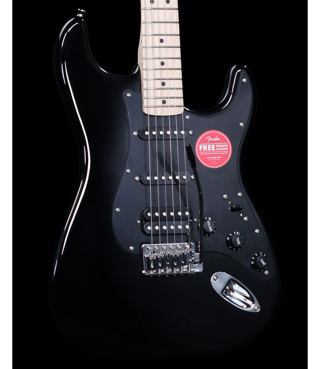 Squier Sonic Stratocaster HSS, Maple FB, Black