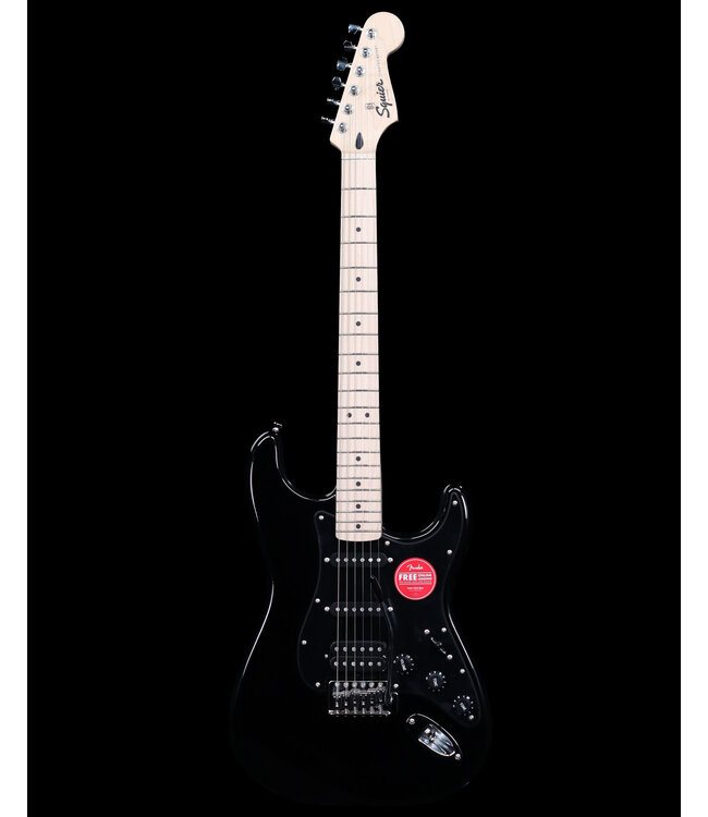 Squier Sonic Stratocaster HSS, Maple FB, Black