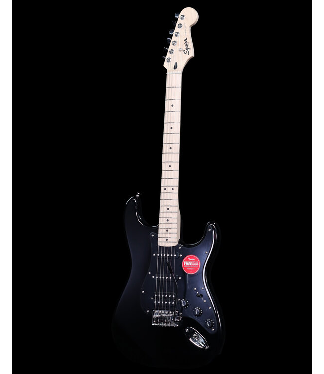 Squier Sonic Stratocaster HSS, Maple FB, Black