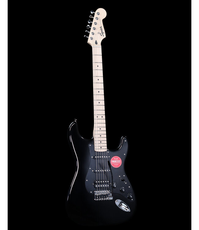 Squier Sonic Stratocaster HSS, Maple FB, Black