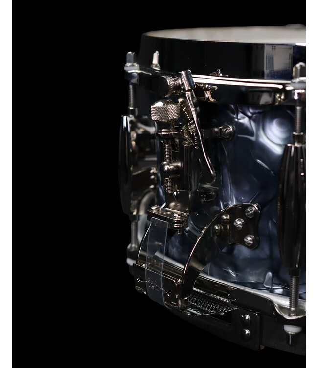Slingerland 14" x 5.5" Radio King Solid Maple Snare Drum, Black Diamond Pearl