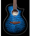 Ibanez AEWC16QA A/E Acoustic Guitar, Trans Blue Burst
