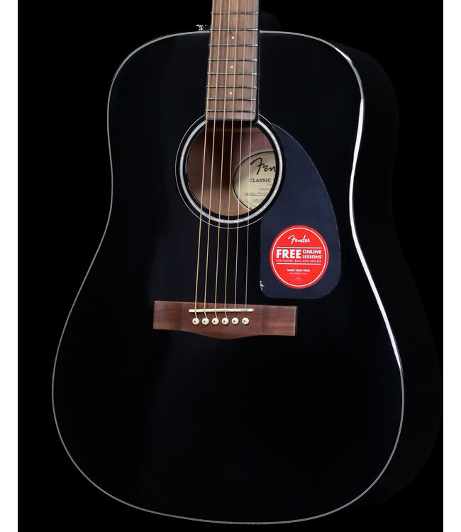 Fender CD-60SCE Dreadnought, Walnut FB, Black