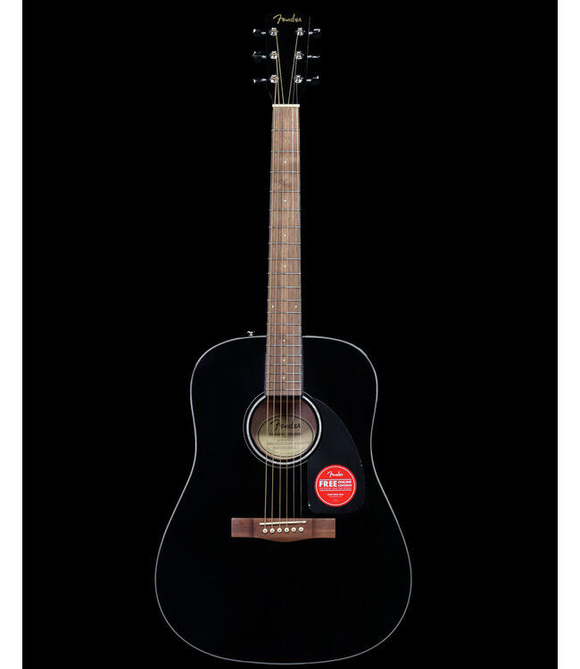 Fender CD-60SCE Dreadnought, Walnut FB, Black
