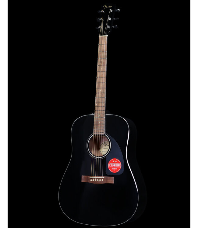 Fender CD-60SCE Dreadnought, Walnut FB, Black