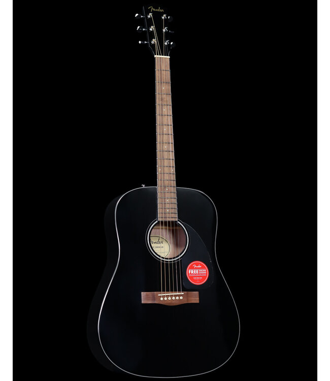 Fender CD-60SCE Dreadnought, Walnut FB, Black