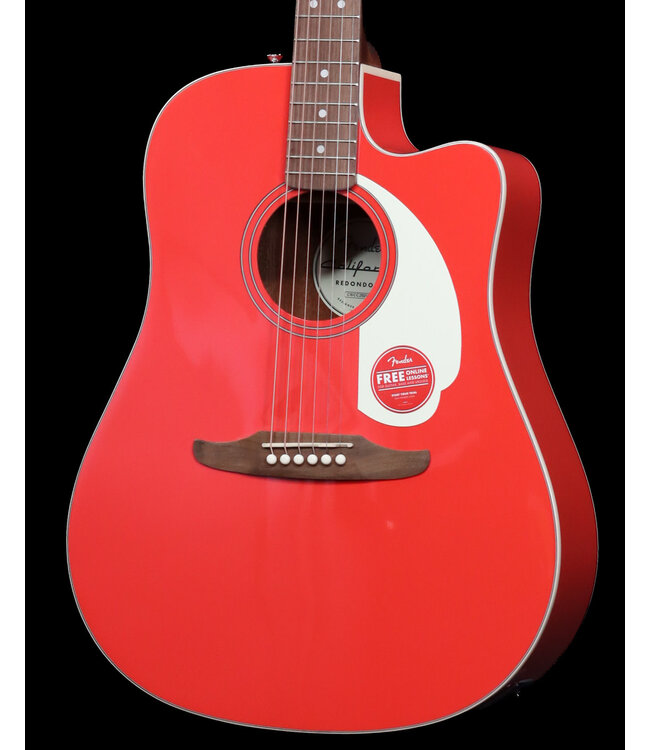 Fender California Standard Redondo CE, Spruce Top, Fiesta Red