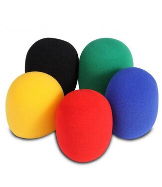 On-Stage On-Stage ASWS58-C5 5 Pack Colored Windscreens