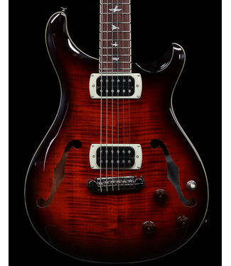 PRS PRS SE Ed Sheeran Hollowbody Baritone Piezo, Orange Tiger Smokeburst