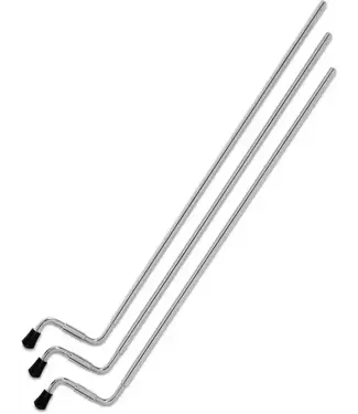 Drum Workshop DW Standard Length Aluminum Floor Tom Leg, 21" - Chrome (3 Pack)
