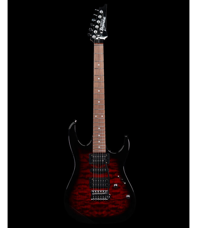Ibanez GRX70QA, Transparent Red Burst
