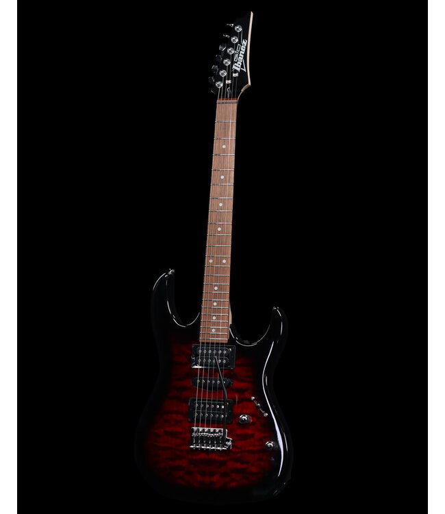 Ibanez GRX70QA, Transparent Red Burst