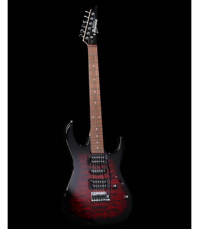 Ibanez GRX70QA, Transparent Red Burst