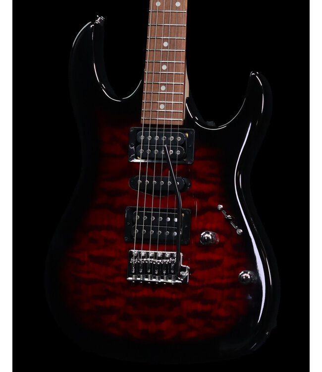 Ibanez GRX70QA, Transparent Red Burst