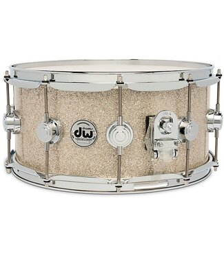 Drum Workshop DW 14" x 6.5" Collector's Series Maple Snare Drum, Broken Glass, Chrome Hardware