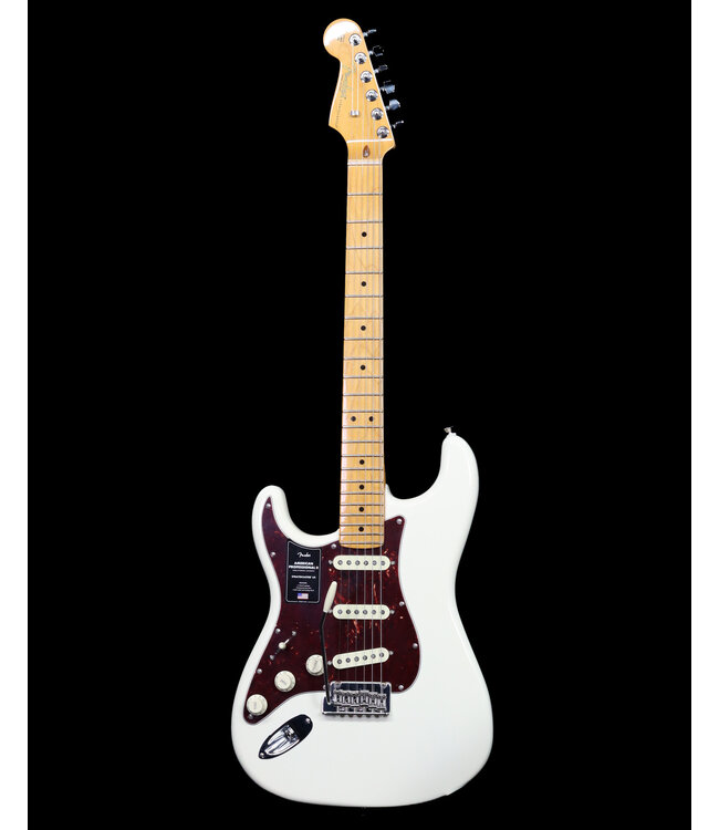 Fender American Professional II Stratocaster Left-Hand, Maple, Olympic White