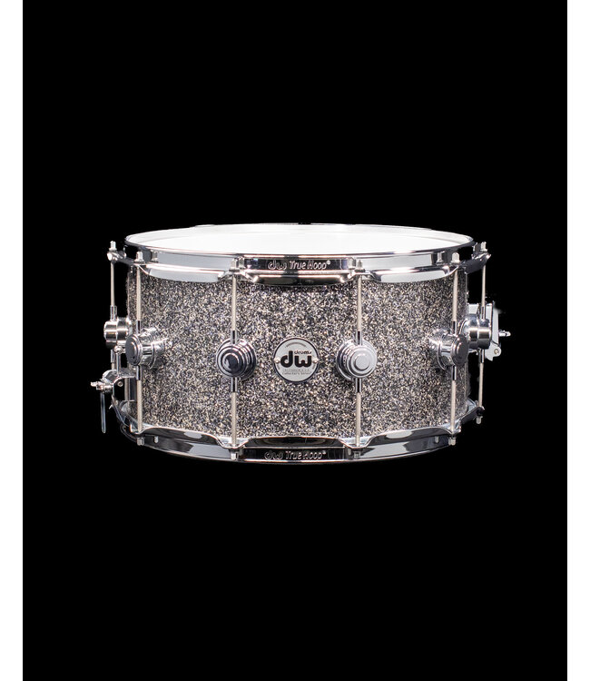 DW 14" x 7" Collector's Series Maple Snare Drum, Black Galaxy, Chrome Hardware