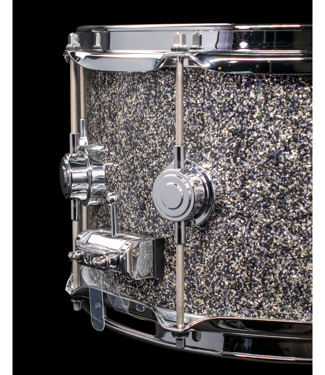 DW 14" x 7" Collector's Series Maple Snare Drum, Black Galaxy, Chrome Hardware