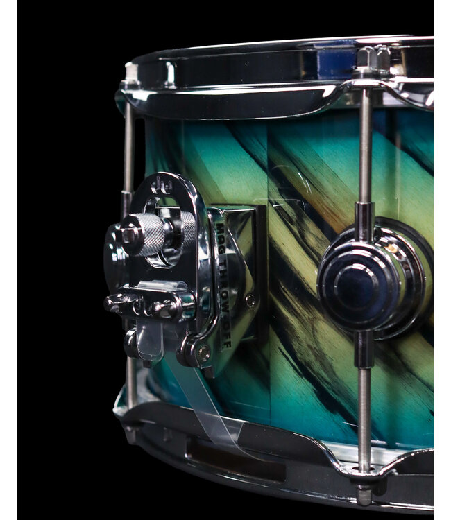 DW 13" x 6" Collector's Series Exotic, Natural to Royal Blue Burst Over Twisted Ivory
