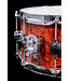 DW 14" x 6.5" Exotic Maple Snare Drum, Natural Lacquer over Bubinga Pommele, Chrome Hardware