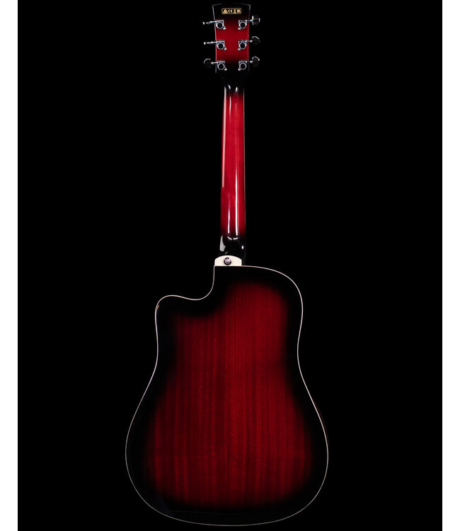 Ibanez PF28ECE Acoustic Electric, Transparent Red Sunburst Gloss