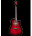 Ibanez PF28ECE Acoustic Electric, Transparent Red Sunburst Gloss