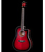 Ibanez PF28ECE Acoustic Electric, Transparent Red Sunburst Gloss