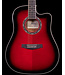 Ibanez PF28ECE Acoustic Electric, Transparent Red Sunburst Gloss