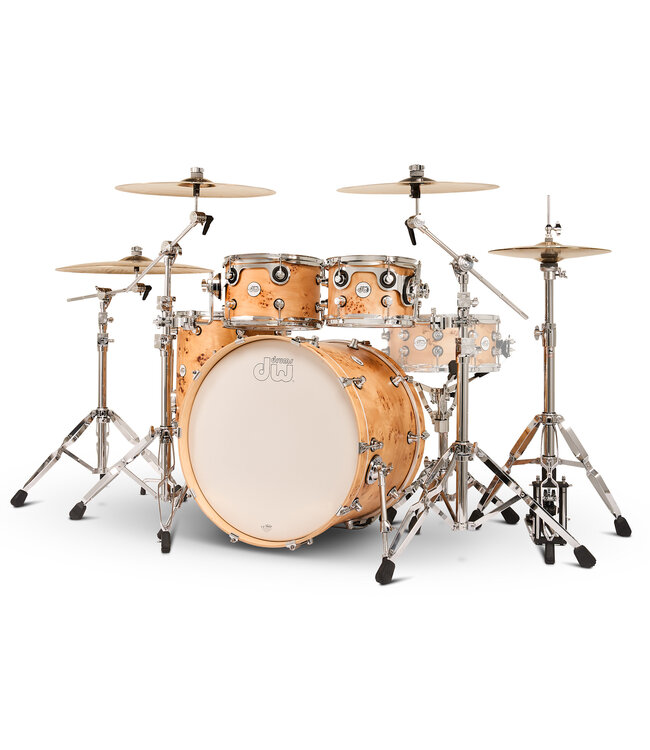 DW Design Series 4 Piece Limited Edition Shell Pack, Mapa Matte Birch