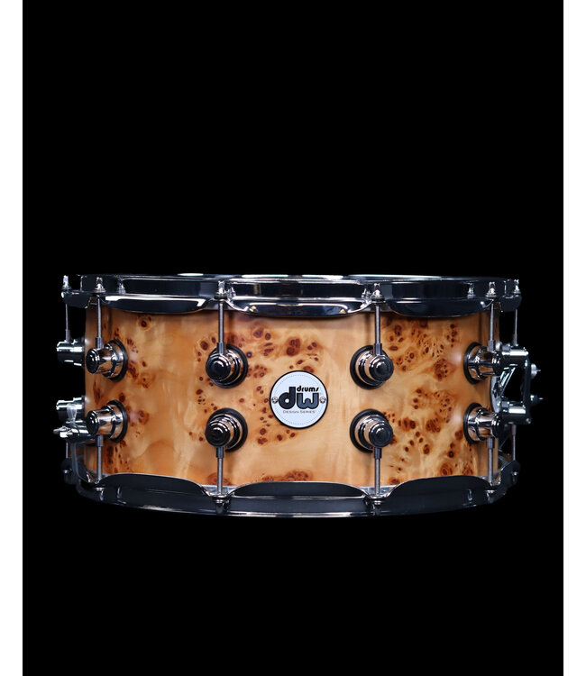 DW 14" x 6.5" Design Series Limited Snare, Natural Mapa Matte Birch