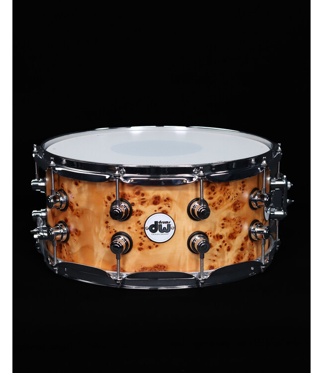 DW 14" x 6.5" Design Series Limited Snare, Natural Mapa Matte Birch