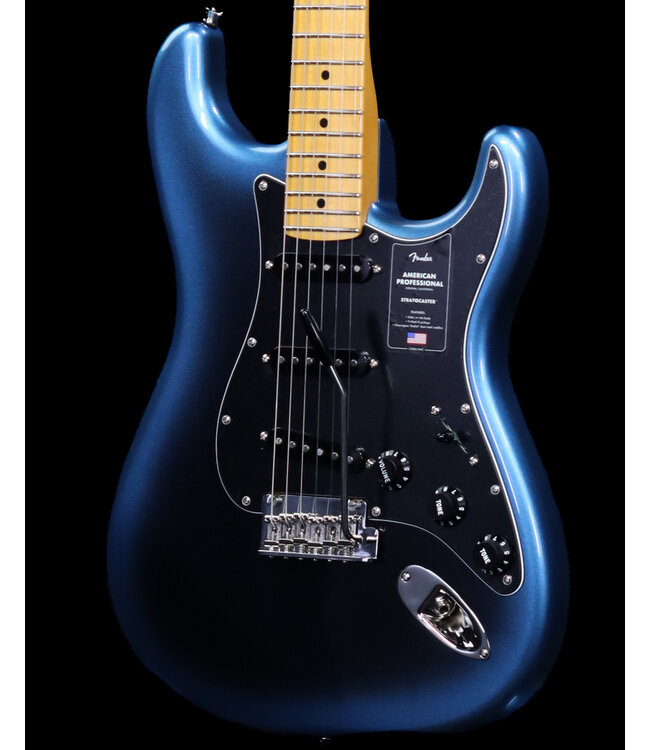 Fender American Professional Stratocaster, Maple FB, Dark Night - Blem