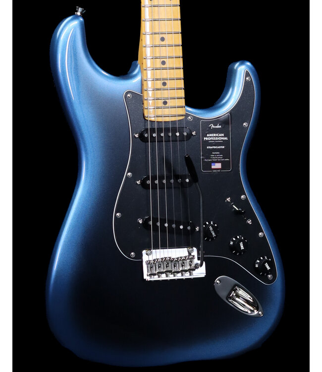 Fender American Professional Stratocaster, Maple FB, Dark Night - Blem