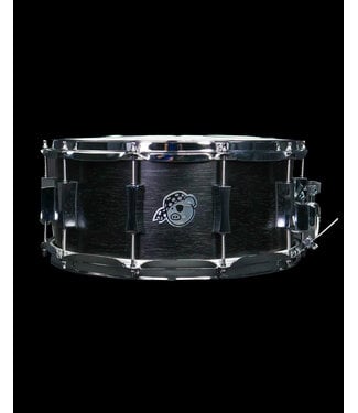 Pork Pie Pork Pie 14" x 6.5" Thai Oak Snare Drum, Black Belt Flat Black Lacquer