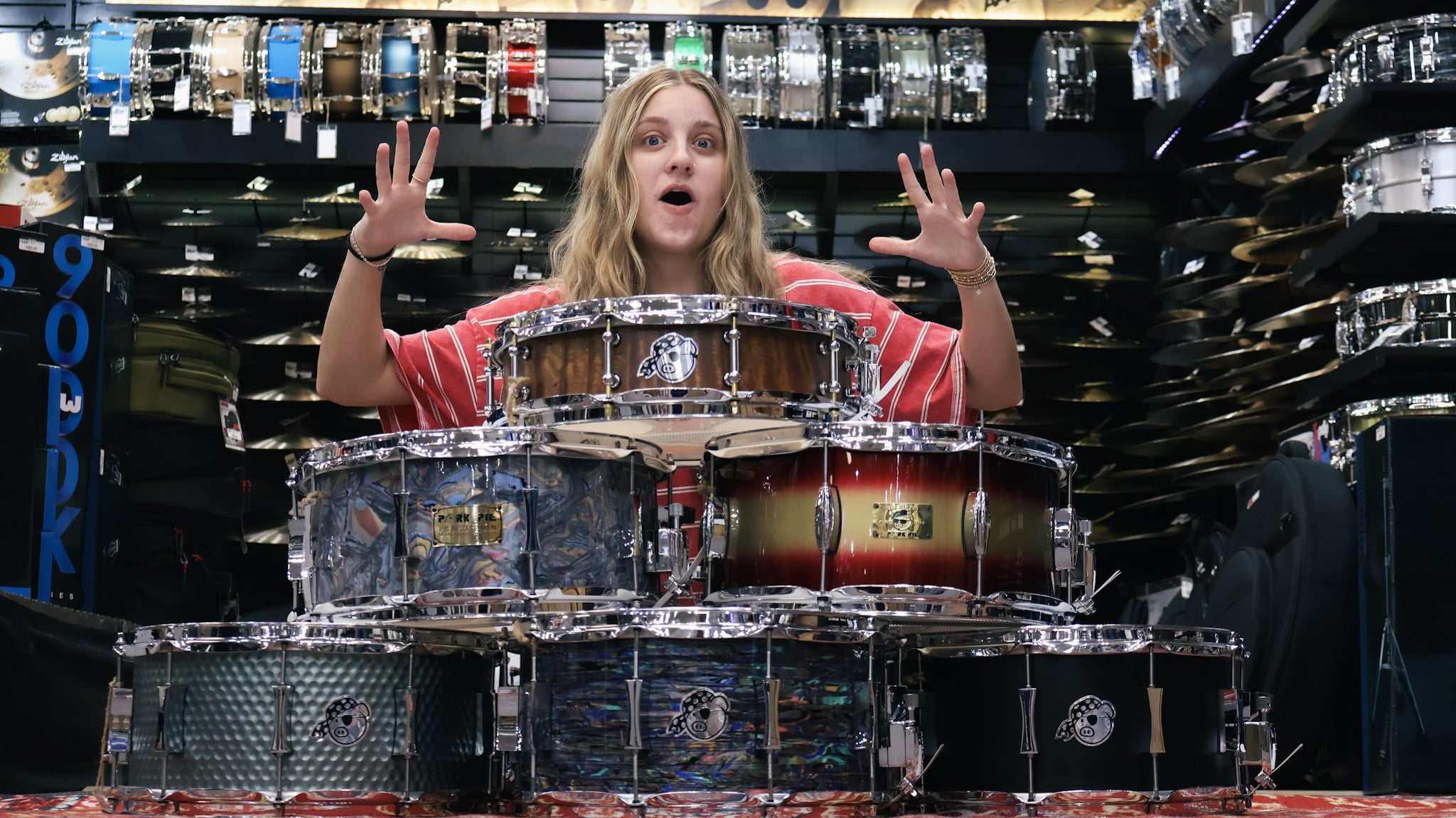 Pork Pie Drums at Sims!
