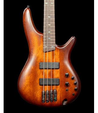Ibanez Ibanez SR500AMHL 4-String Bass, Mahogany Brown Burst Low Gloss