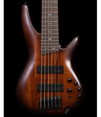 Ibanez Ibanez SR506AMHL 6-String Bass, Mahogany Brown Burst Low Gloss