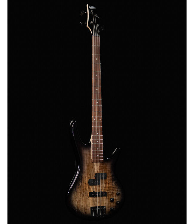 Ibanez GSR200SM 4-String Bass, Spalted Natural Grey Burst