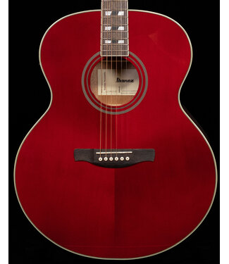 Ibanez Ibanez AJ70M1E Artwood Series A/E Acoustic Guitar, Wine Red