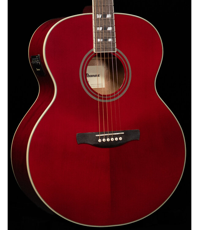 Ibanez AJ70M1E Artwood Series A/E Acoustic Guitar, Wine Red