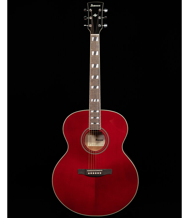 Ibanez AJ70M1E Artwood Series A/E Acoustic Guitar, Wine Red