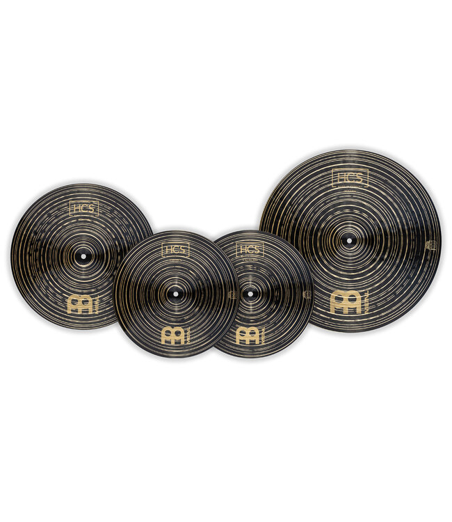 Meinl HCS Dark Cymbal Pack, 14" Hi Hats, 16" Crash, 20" Ride
