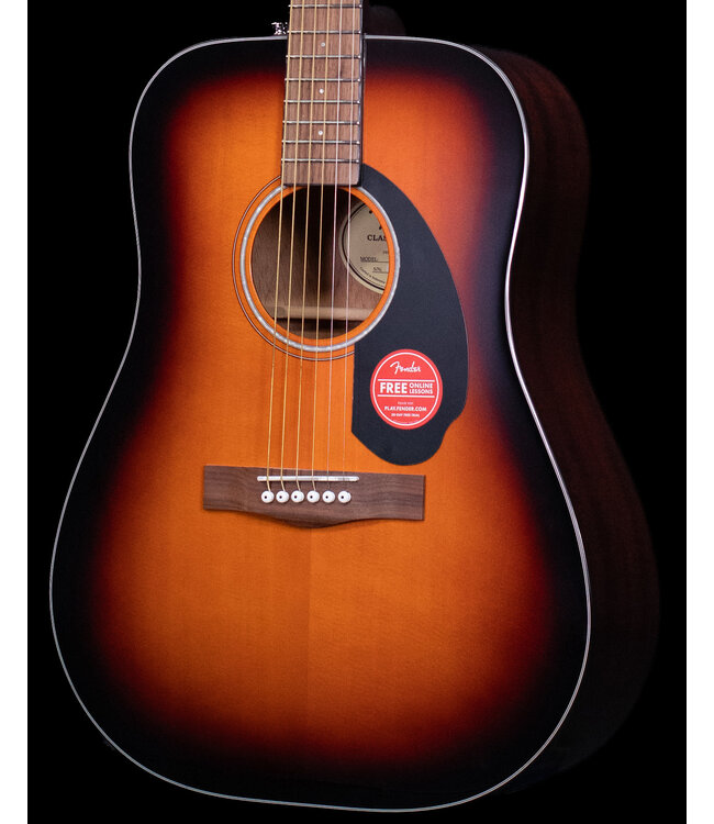 Fender CD-60 Dreadnought V3 with Case, Walnut FB, Sunburst