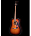 Fender CD-60 Dreadnought V3 with Case, Walnut FB, Sunburst