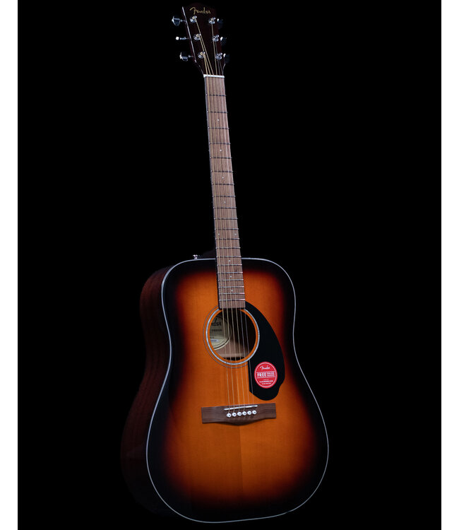 Fender CD-60 Dreadnought V3 with Case, Walnut FB, Sunburst