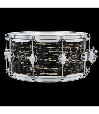 Drum Workshop DW 14" x 6.5" Limited Performance Series Snare Drum, Black Oyster Glass