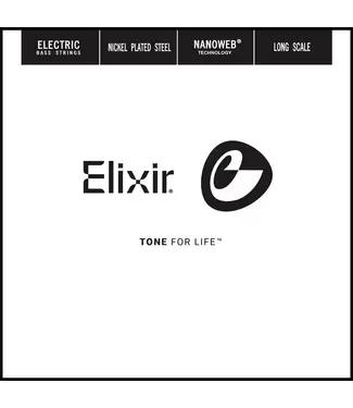 Elixir Elixer Single Nickel Nanoweb Bass String, .105