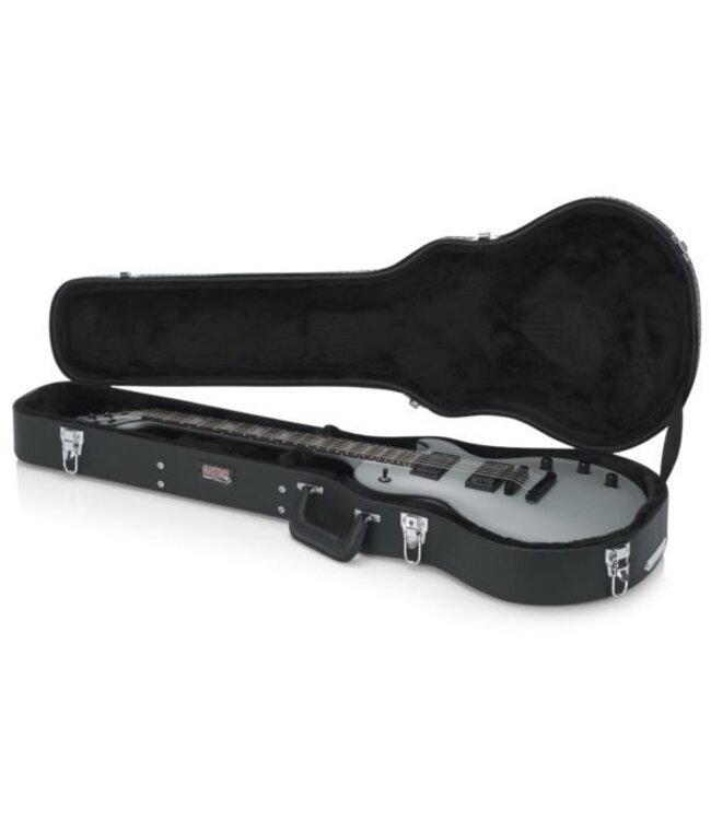 Gator Cases Deluxe Wood Les Paul® Style Case, Black