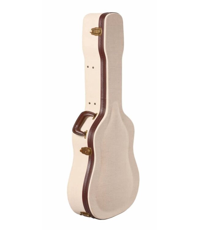 Gator Deluxe Wood Case for Dreadnought Acoustics, Journeyman Burlap Exterior