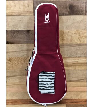 GiGY GiGY Tenor Ukulele Gig Bag - Royal Red/White, Includes Mini Tote & Handle